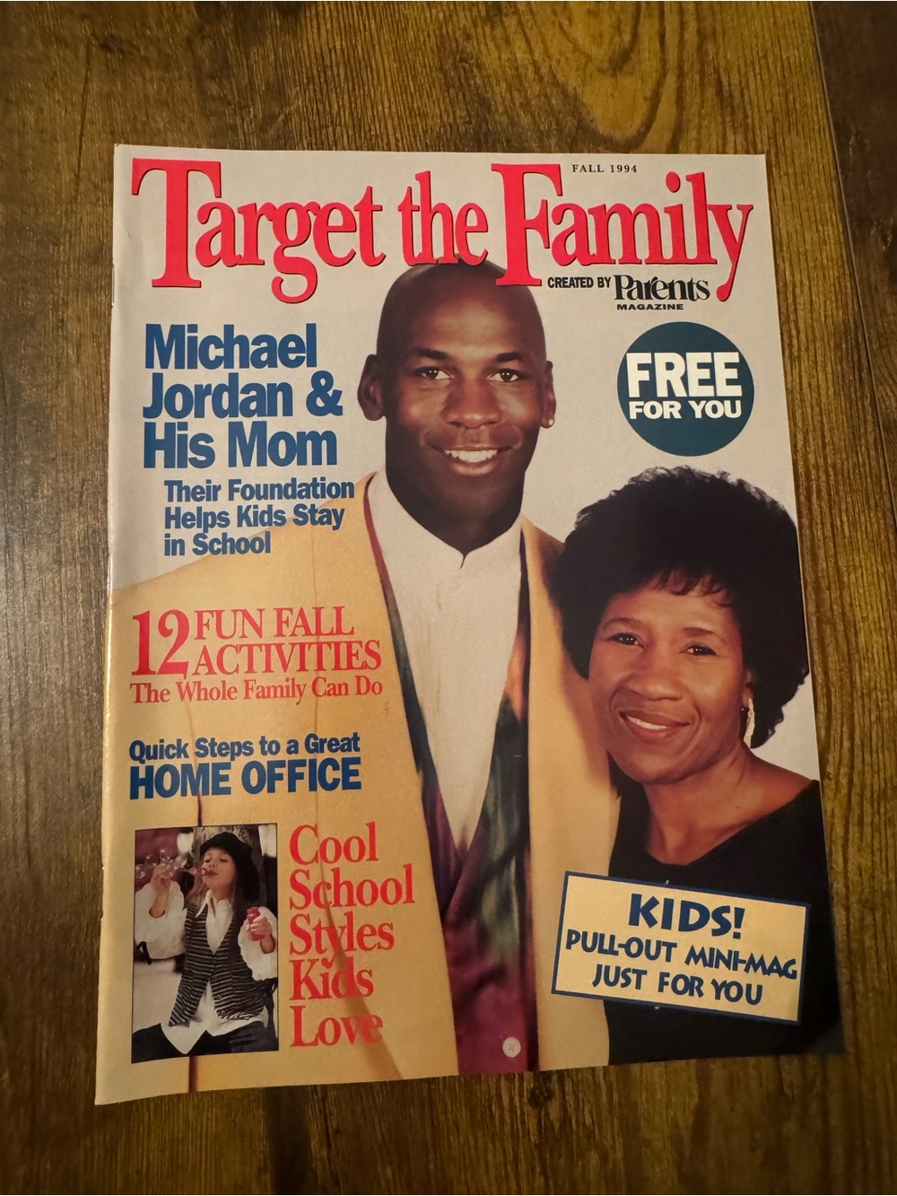 Target The Family Fall 1994 Michael Jordan &‎ Deloris Jordan Parents Magazine